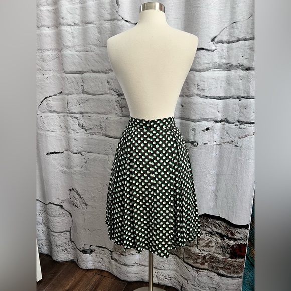 Orla Kiely Hipstich Aline Pleated Skirt with Pockets Heart Love Pattern - Picture 8 of 10